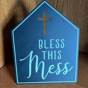 The Spring Shop Green and Black Metal Decor Sign